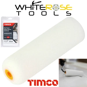 Timco Mini Farbe Schaumstoff Roller Hülse Nachfüllset 100 mm 4" 10er-Pack Dekorieren - Bild 1 von 4