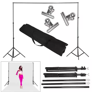 Profi Teleskop Fotostudio Hintergrundsystem Fotografien Stativ Set Hintergrund - Bild 1 von 12