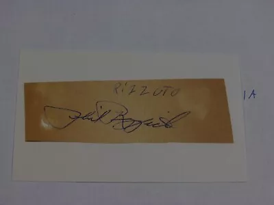 Phil Rizzuto Autographed Cut on Index Card  - Image 1 of 2