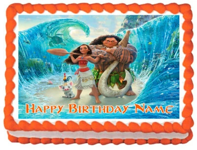 MOANA Party Edible cake topper image - Image 1 of 2