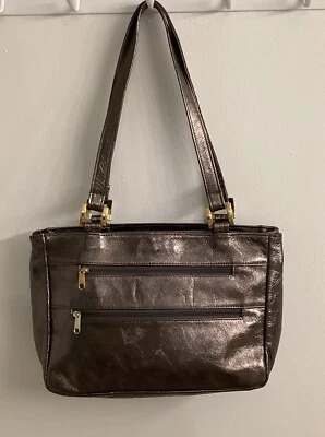 Sas Metallic Bronze Shoulder Bag. EUC Sparkle Golden Girls Blanche  - Image 1 of 4