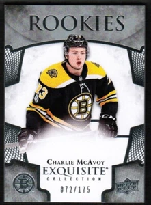 Colección Exquisita 18 Ud Upper Deck 2017 #R-27 Charlie McAvoy novato RC/175 - Imagen 1 de 2