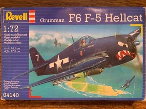 1/72 Revell GRUMMAN F6F-5 HELLCAT US Navy Fighter WWII *Sealed Kit OOP - Picture 1 of 2