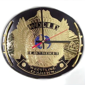 WWF/E LJN Hasbro Classic Superstars Winged Eagle Championship Belt Wall Clock - Picture 1 of 2