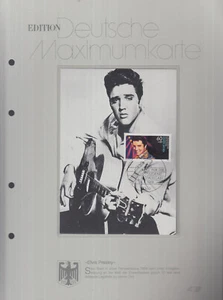 BRD Edition Deutsche Maxi-Karte 1988 - Rocksänger und Gitarrist (The King) Elvis - Picture 1 of 2