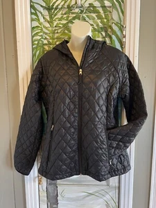 Free Country Women’s Black Quilted Jacket, Warm Coat with Full Zip size Large L - Picture 1 of 16