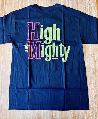 NUEVA Camiseta Mighty Healthy M Mediana Negra Roja Verde High Old School DS Foto 1 de 3