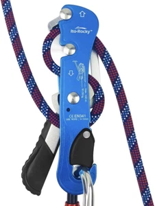 Climbing Stop Descender Rappelling Anti-Panic Belay Devices for 9-12Mm Rope Resc - Picture 1 of 12