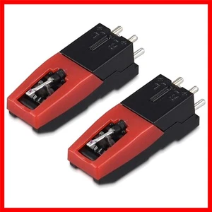 Universal Turntable Stylus Cartridge Set - 2x Premium Record Player Needles - Picture 1 of 10