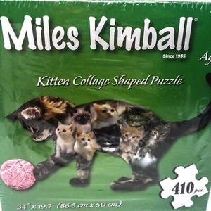 Miles Kimball Puzzle per Gatti a Forma di Collage per Gatti - 410 Pezzi - 34 x 19,7" - Foto 1 di 3