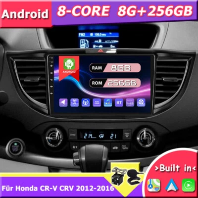 Android 14 Für Honda CR-V CRV 2012-2016 Autoradio AHD CarPlay Navi GPS DAB+256GB - Bild 1 von 4