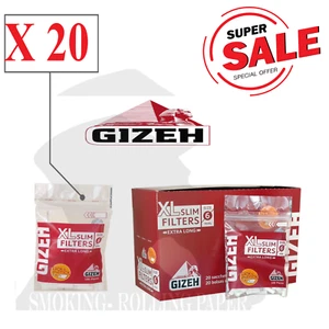 Filtri Gizeh 6mm XL Filtre Lunghi In Busta 20 Buste Da 100 Filtrini - Zdjęcie 1 z 2