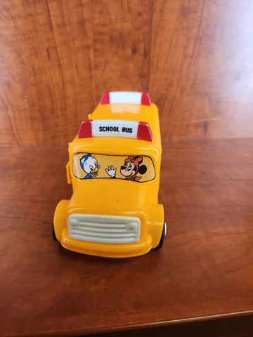 Vintage Walt Disney Productions School Bus Minnie Mouse & Donald Duck Illco Toy Cover
