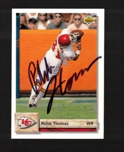 ROBB THOMAS Autograph 1992 Upper Deck--Kansas City Chiefs - Picture 1 of 1