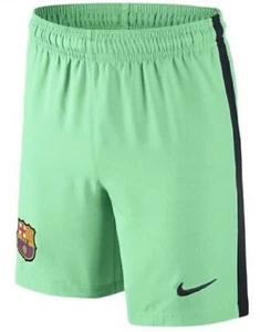 Nike Mens FC Barcelona Soccer Shorts Green Glow Size Medium - Picture 1 of 2