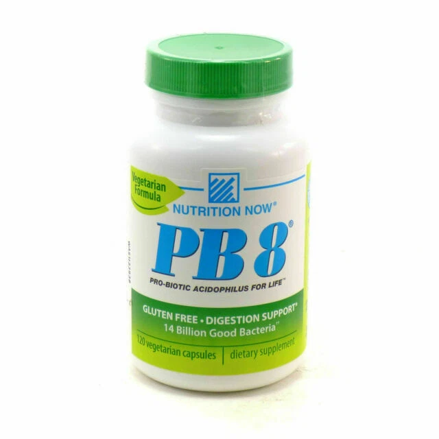 Nutrition Now PB 8 with Lactobacillus and Bifidobacterium Capsules - 120 Count