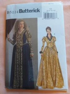 Patrón de Disfraz de Princesa Butterick 5114 Misses Talla 6-12 - Imagen 1 de 2