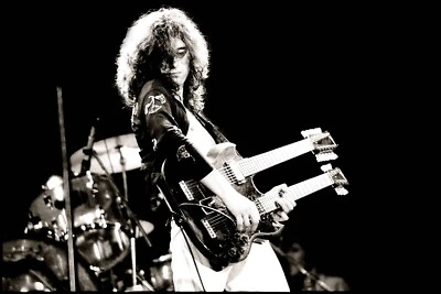 Jimmy Page - Led Zeppelin - Premium High Gloss Art Print Poster. (005P) (24”x36” - Image 1 of 4