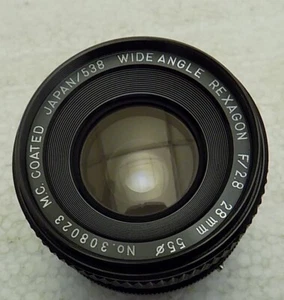 Rexagon Wide Angle Lens 28mm f2.8 and 55mm Tiffen Sky 1A Filter M.C. Coated - Picture 1 of 4