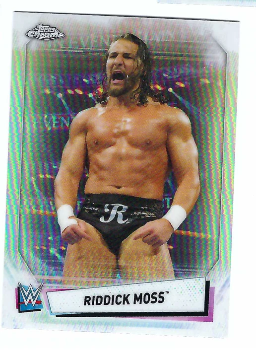 RIDDICK MOSS 2021 WWE TOPPS CHROME REFRACTOR - Image 1 of 1