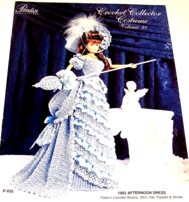 Paradise Publications Crochet Volume 21 - 1883 - Afternoon Dress - Image 1 of 4