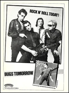 Bugs Tomorrow (band) 1980 Debut album ad Casablanca Records advertisement print - Picture 1 of 3