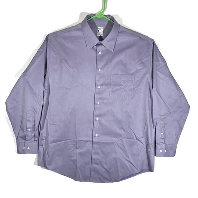 Camisa de vestir Pronto Uomo para hombre 17,5 34/35 manga larga algodón lavanda sin planchar Foto 1 de 4