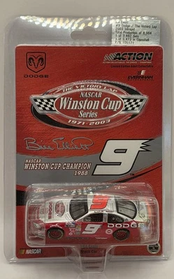 Bill Elliott 2003 #9 Dodge Dealers Winston Cup Victory Lap 1/64 Acción Foto 1 de 2
