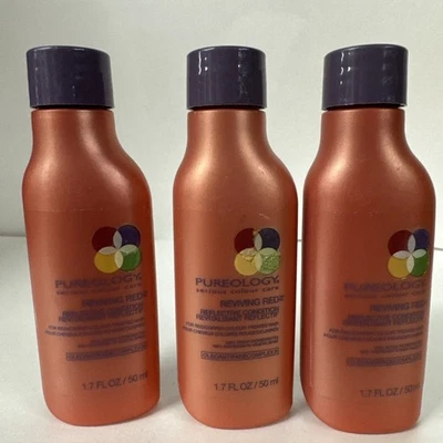 3 Pack --- Pureology Reviving Red Conditioner 1.7 Oz travel size - Image 1 of 3