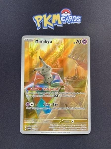 Pokemon Juego de Cartas Coleccionables Mimikyu SVP 075 Black Star Promo LP. - Imagen 1 de 3