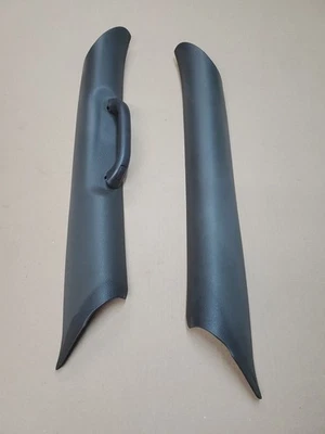 98-01 Dodge Ram 1500 2500 3500 izquierda derecha un pilar moldura con par de manijas OEM gris Foto 1 de 4