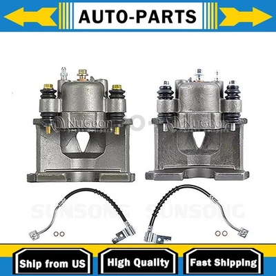 Front Brake Caliper with Hoses Driver Passenger Side Fits Dodge Neon 2.0L_ - Image 1 of 4