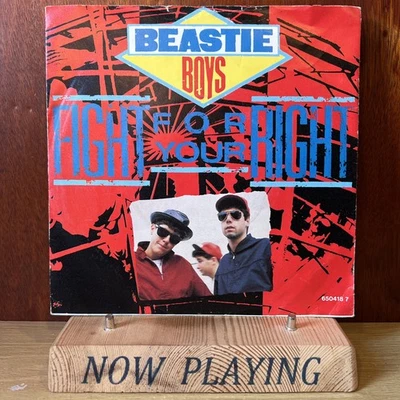 Beastie Boys Fight For Your Right Vinyl Record 7” Single G+/VG - Image 1 of 4