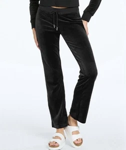 Juicy Couture Velour Hose Loungewear Schwarz Jogger Nachtwäsche Damen Gr. XL Neu mit Etikett - Bild 1 von 6