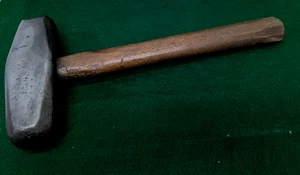 Vintage TOOLS ATHA 6 LB Blacksmith  Sledge Hammer Head Nevada Pattern w/Handle - Picture 1 of 12