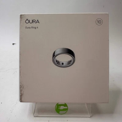 New Oura Ring 4 Smart Ring Silver JZ90-54217-10 - Image 1 of 4