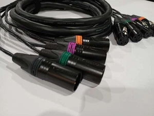ESH AUDIO - 4 Channel 110 Ohm Digital XLR - 3 pin or 5 pin - MOGAMI 3161 AES/EBU - Picture 1 of 6