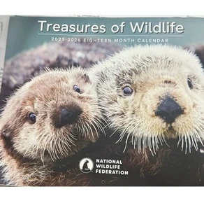 CALENDARIO DE PARED 2026 Treasures of Wildlife Federación Nacional de Vida Silvestre - Imagen 1 de 2