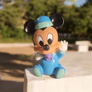 Vintage Disney Baby Mickey Mouse Toy Rubber 2.5 Inch F - Picture 1 of 6