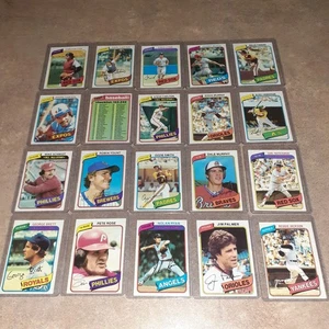 1980  TOPPS BASEBALL COMPLETE SET NM or BETTER  726 CARDS.  MINTY,  FREE USPS - Picture 1 of 12