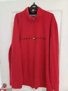 Red Sixe XXL Sweat Top Small Zip At Top - Picture 1 of 8