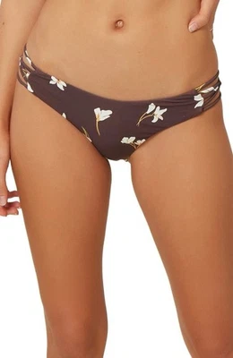 O'Neill женщин размер средний коричневый цветочный бикини низ купальный костюм ZP-4813 - Изображение 1 из 3