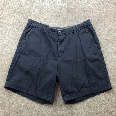 Pantalones Cortos Nautica Para Hombres 34 Azul Marino Elastizados Chinos Informales Cubierta Cortos Calce Clásico Foto 1 de 4