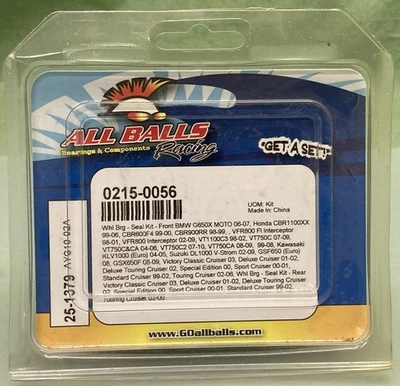 KIT DE SELLO DE COJINETE DE RUEDA DELANTERA NUEVO GENUINO ALL BALLS RACING 0215-0056 Foto 1 de 3