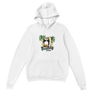 Surfing Panda Beach Time Hoodie - Picture 1 of 2