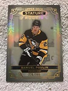 2022-23 Upper Deck Stature SAMUEL POULIN  Rookie RC #/399 Penguins - Picture 1 of 3