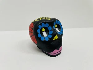 Teschio di Alebrije messicano fatto a mano arte popolare giorno dei morti teschio - Foto 1 di 7