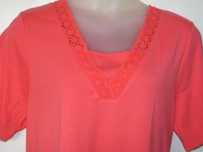 Blusa feminina nova com etiquetas JASON MAXWELL ilhós renda inserção camada aparência 1X - Imagem 1 de 2