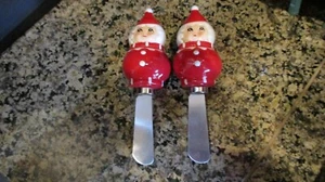 JOHANNA PARKER "2 MRS CLAUS CHEESE SPREADERS. NO BOX. - Picture 1 of 2