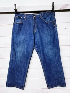 Pantalones de mezclilla para hombre Rocawear talla 42 azul de altura alta 5 bolsillos 100 % algodón - Imagen 1 de 9